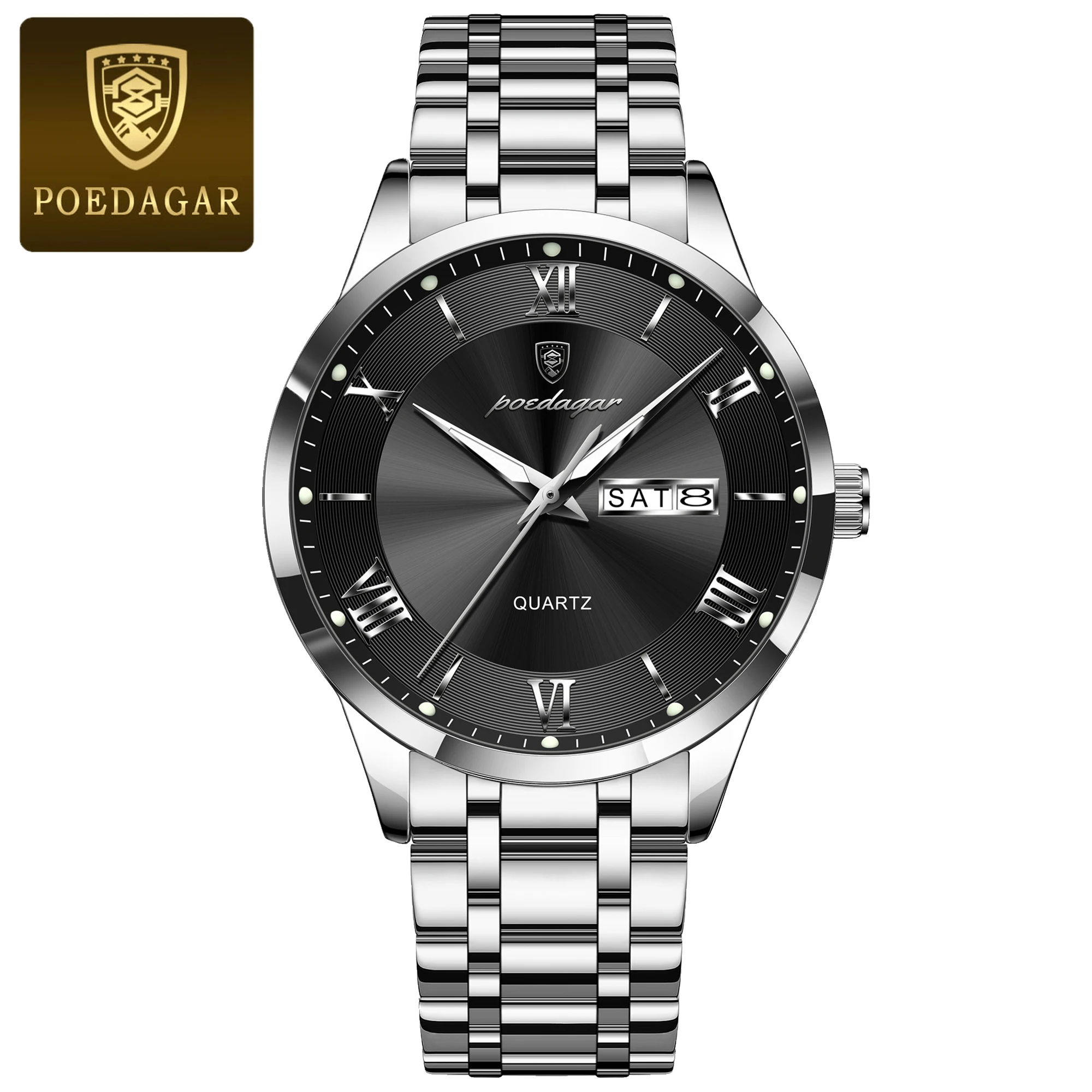 Men's Luxury Waterproof Quartz Watch with Luminous Features