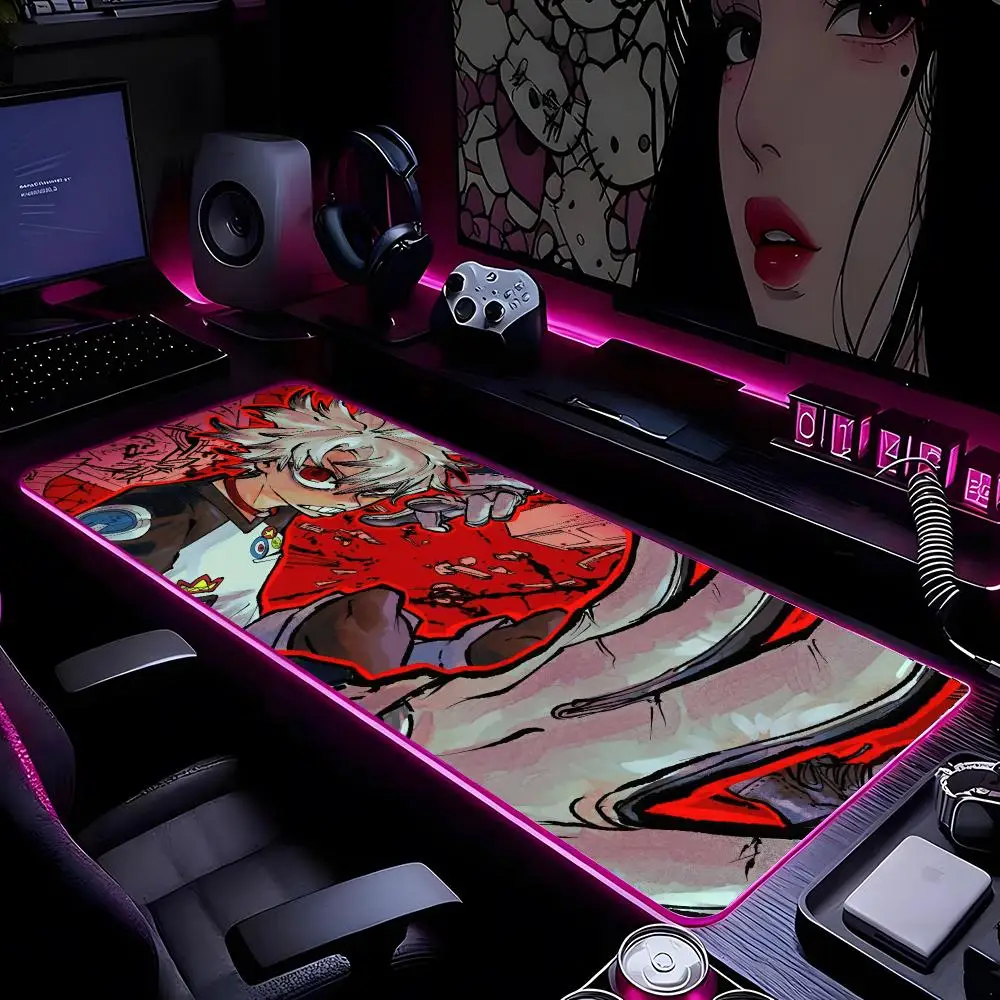 Anime Gachiakuta Mouse Pad Mousepad HD Printing Computer Gamers Locking Edge Non-slip RGB Mouse Pad XXL90x40cm Keyboard PC Desk