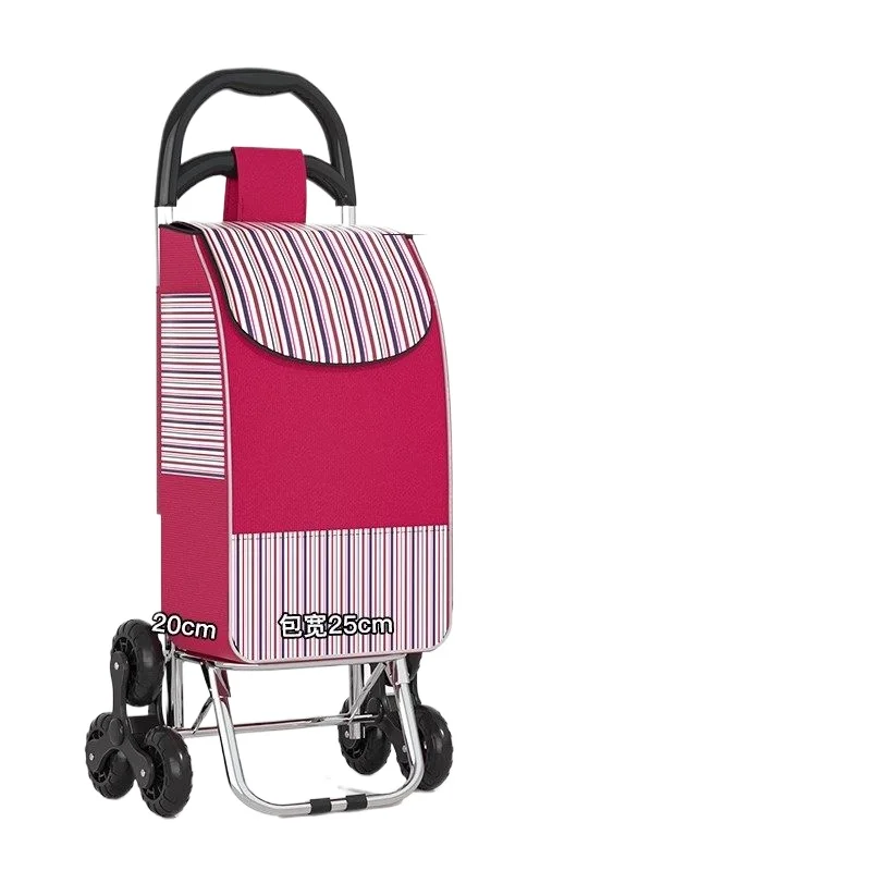 

Портативная складная тележка для покупок в супермаркете, легкая, для подъема по лестнице