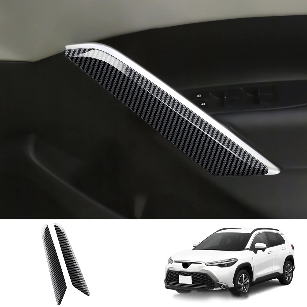 【Price Drop !!】-2Pcs Car Inner Door Handle Trim Pull Grab Panel Handle Cover For Toyota Corolla Cross 2021 2022 RHD