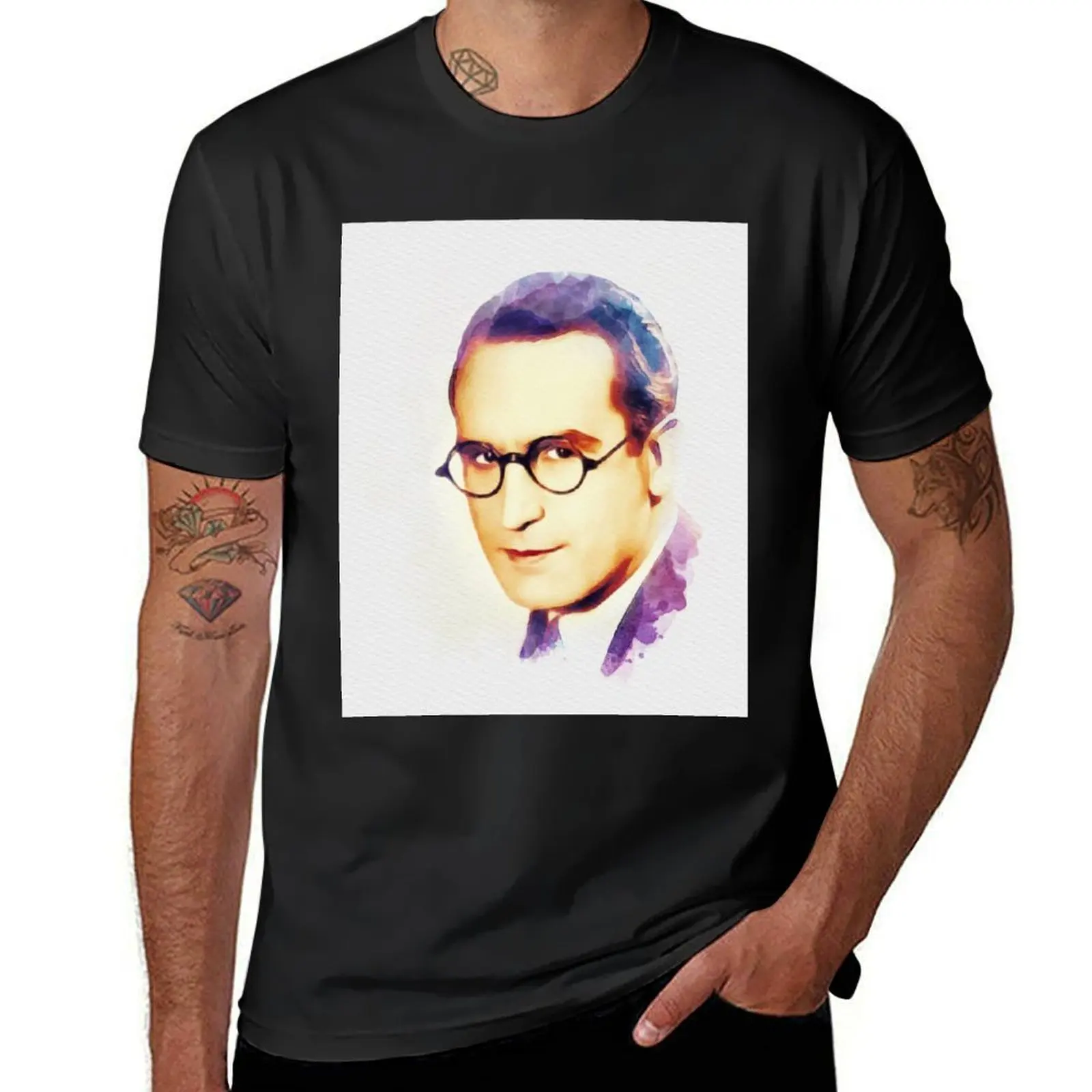 Harold Lloyd, Movie Legend T-Shirt vintage for a boy hippie clothes black t shirts for men