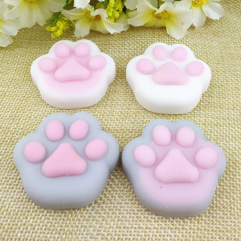 squishy cat paw squeeze toys Small animal cat paw toy gifts for kids party favors mini supper cute stress relief toy