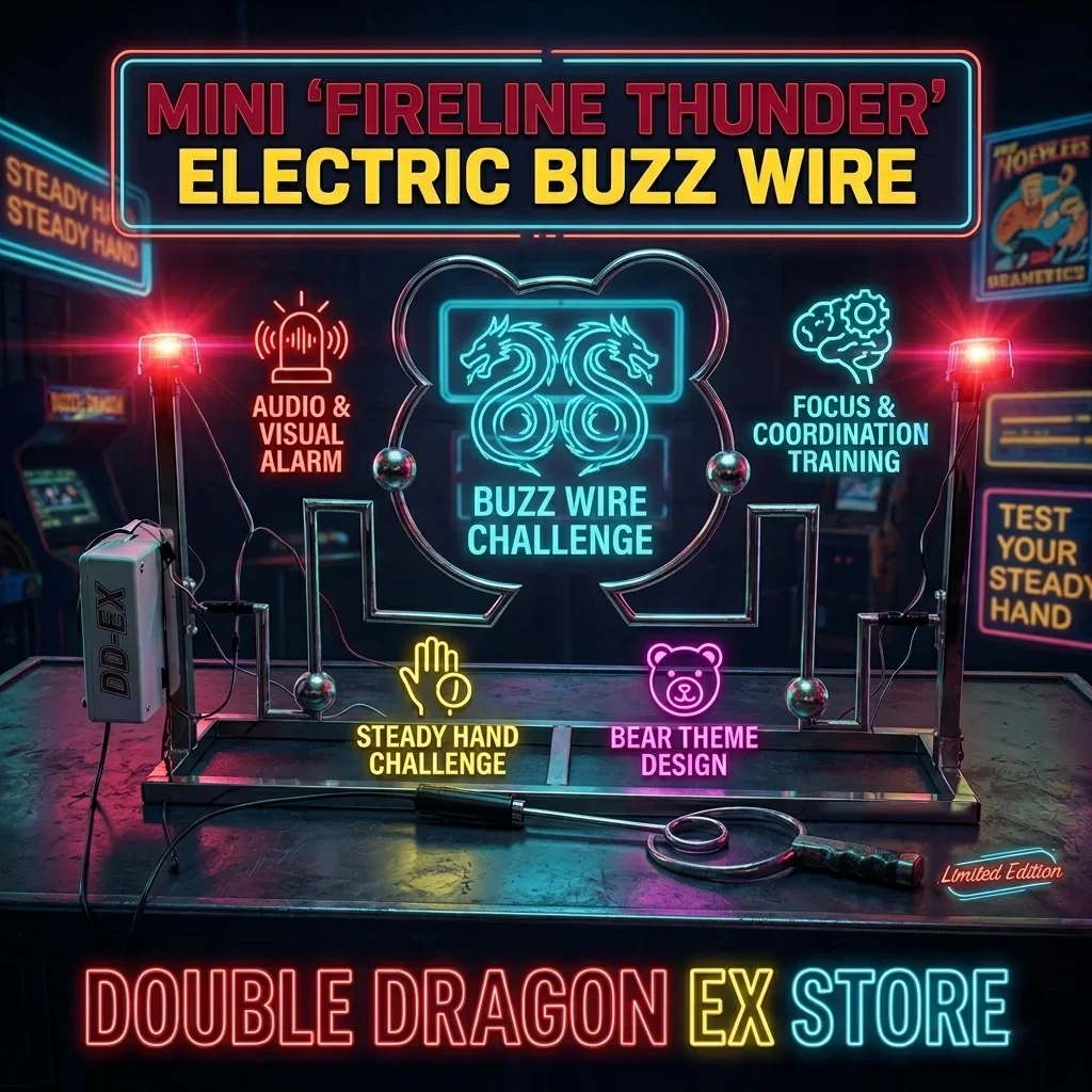 Buzz Wire Game - Bear Shape Steady Hand Challenge - Interactive Party Game for Kids & Adults - Focus & Coordination Training
