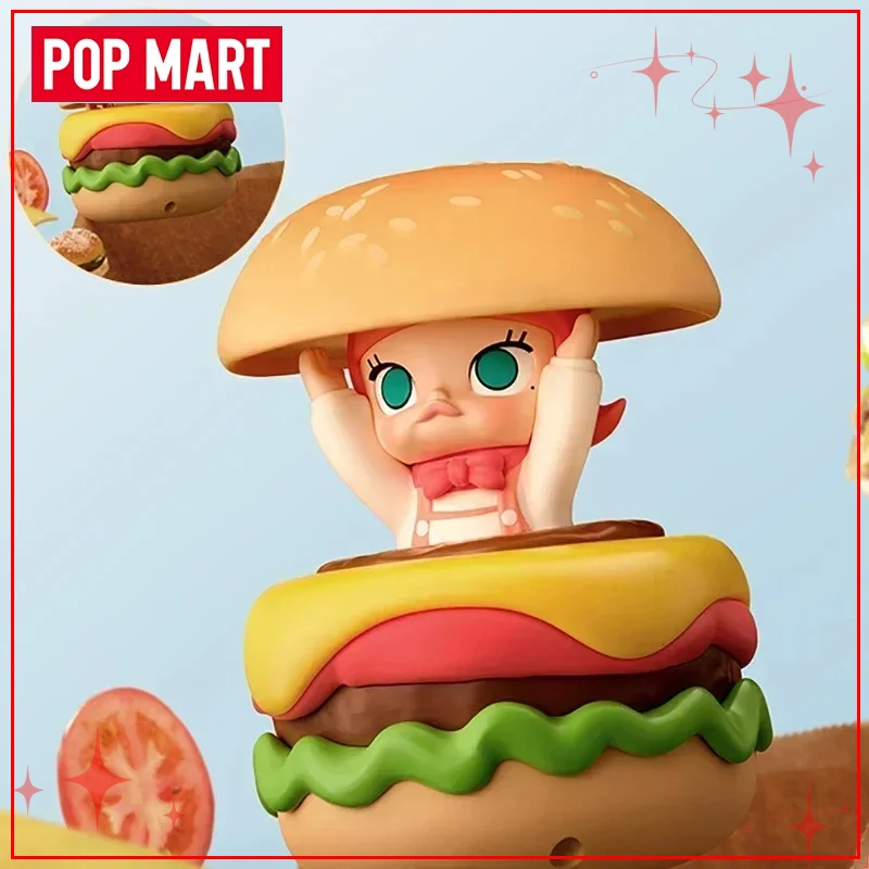 سلسلة رأس الخبز من POPMART MOLLY، صندوق أعمى قابل للجمع، تماثيل عصرية وهدايا عصرية