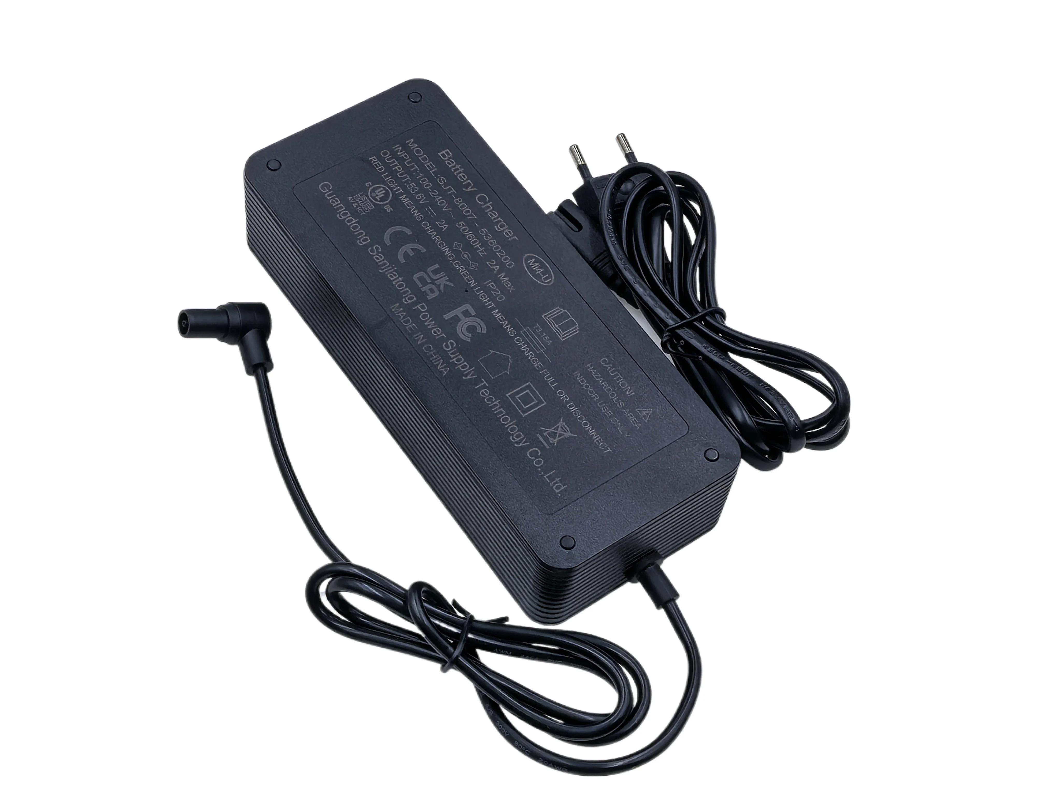 شاحن 53.6 فولت 2A لـ MI4 Ultra pro 2nd Gen Navee S65 N65i S40 S60 Ebike استبدال شاحن بطارية 48 فولت سكوتر كهربائي