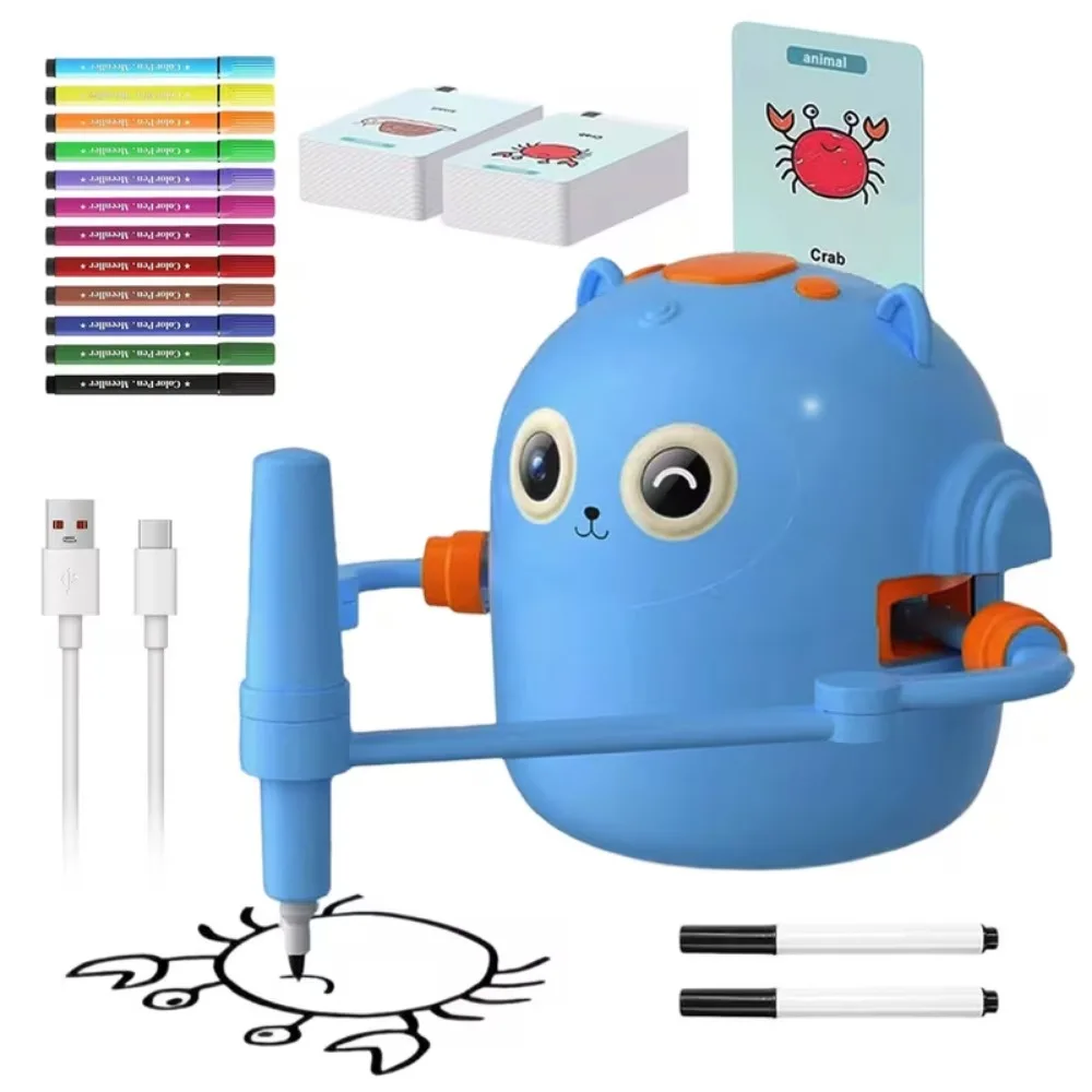 Robot de dessin interactif, jouet éducatif amusant pour l'apprentissage précoce, jouet créatif pour l'entraînement quotidien et l'apprentissage des enfants