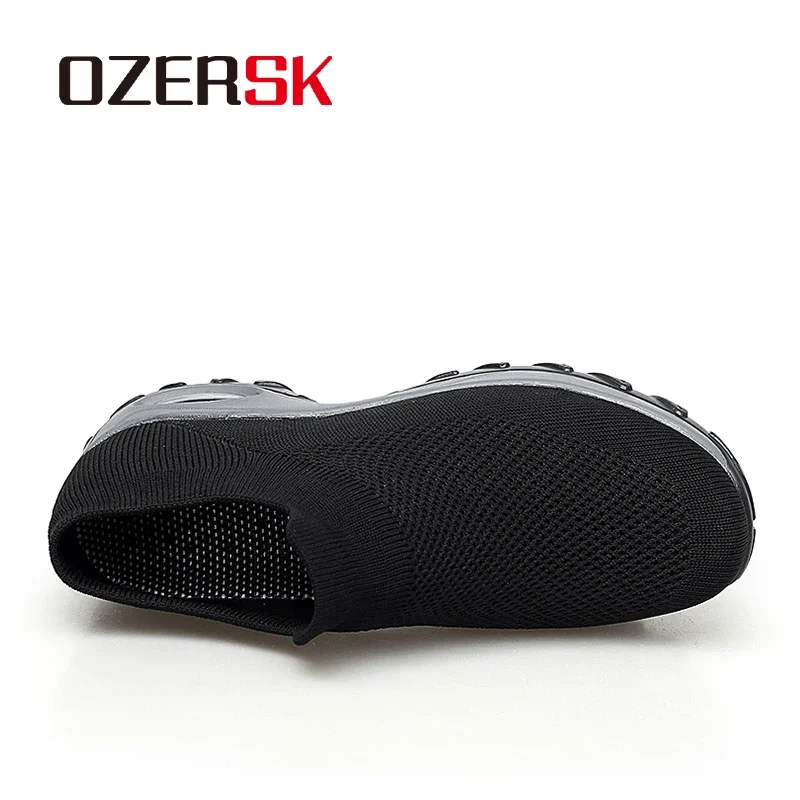 OZERSK Women Mesh Fashion Casual Shoes Lace Up Comfortable Breathable Sneakers Outdoor Athletics Sport Running Shoes Size 35-42