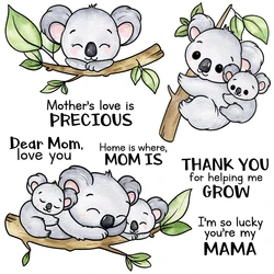 Mangocraft Cute Cartoon Koala Cutting diet stemple DIY Scrapbooking dostarcza metalowe matryce silikonowe stemple do kart albumów