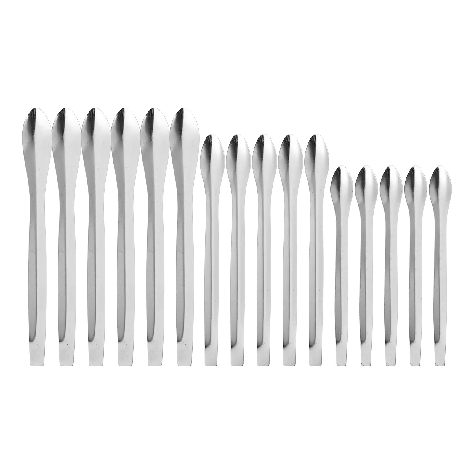 

18Pcs Spoons Lipstick Subpackaging Tools Stainless Steel Scoops for Face Body Cream Application Sampling Beauty