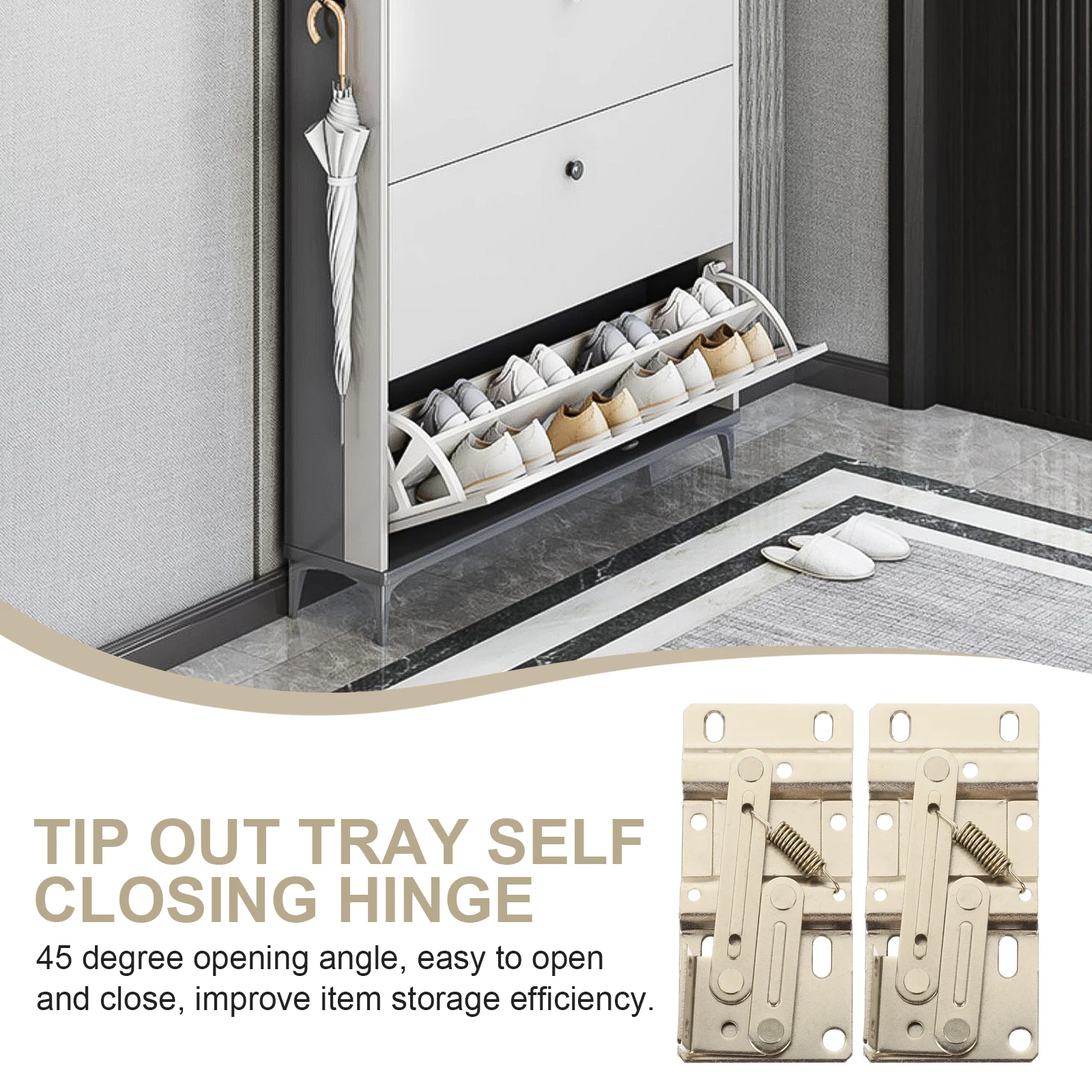 

Small Scissor Hinge 45 Degree Kitchen Cabinet Door Tip Out Tray Hardware Flip Down Hidden Hinges Furniture