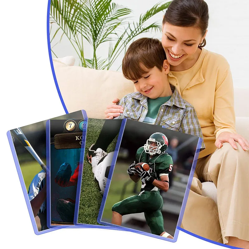 25-100 pces mangas de cartão de jogo titular plástico duro cartões pvc toploadrs brinquedo carregadores superiores para protetores armazenamento presente negociação 3x4in