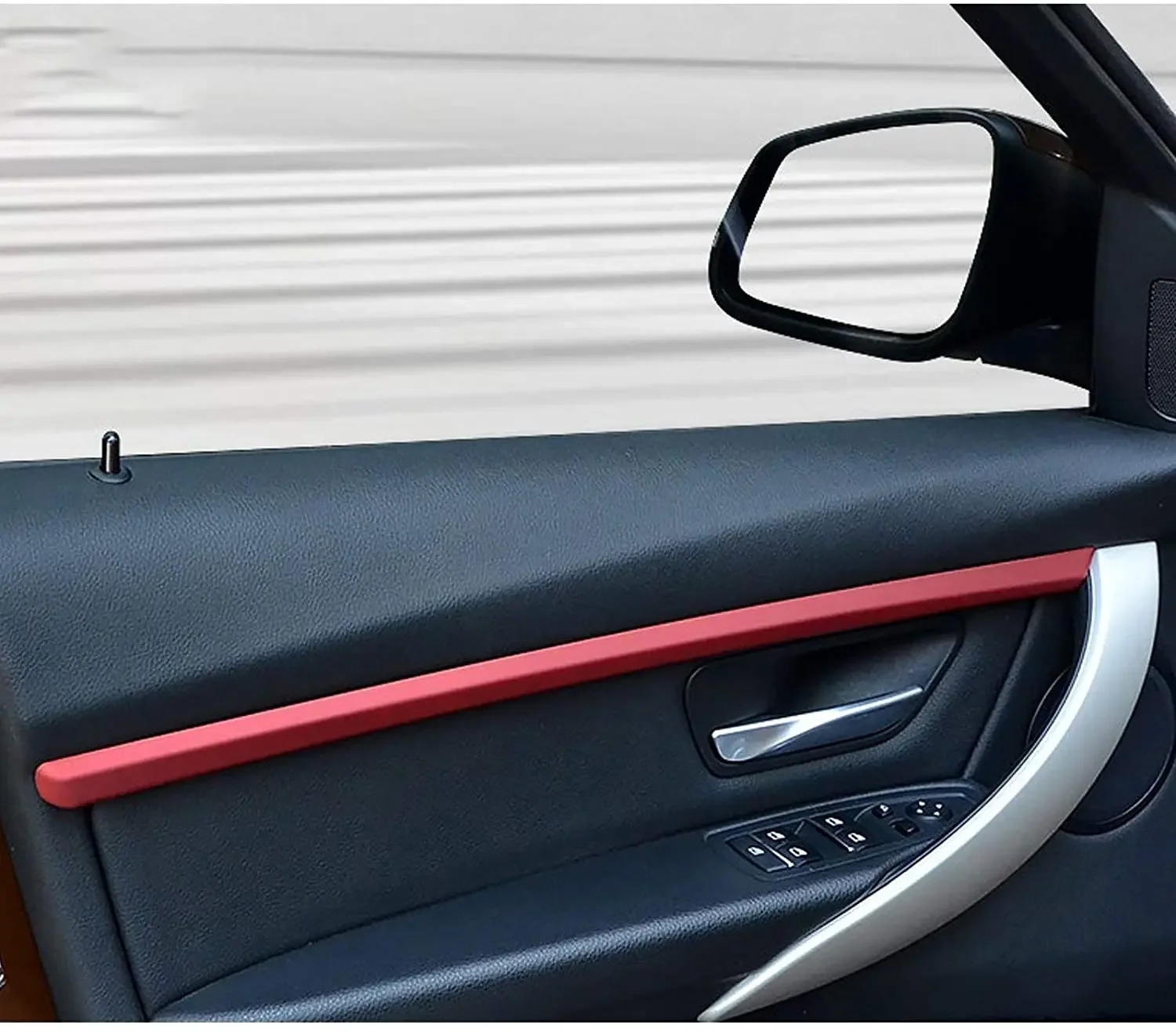 4pcs/Set Red Interior Door Panel Stripe Cover Molding Trims Strip Decor For BMW 3 Series F30 F31 2012-2019