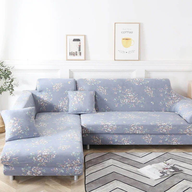 Elastic Spandex Sofa Cover Tight Wrap All-inclusive Couch Covers For Living Room Sectional Sofa Cover Love Seat Patio Furniture