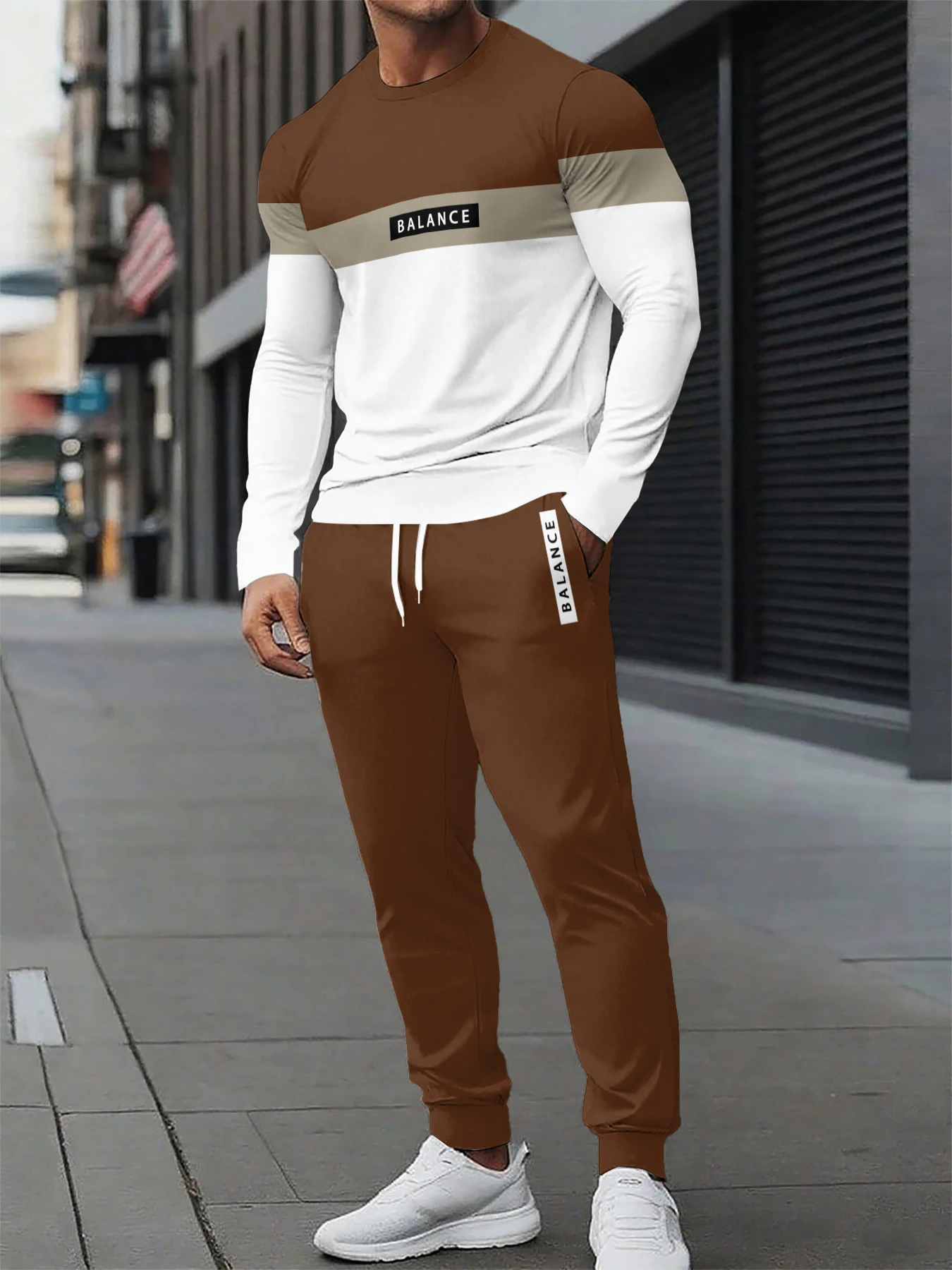 

Autumn/Winter New Sports Set Ins Style Men's Fashion Super Large Training Set Two Piece Set