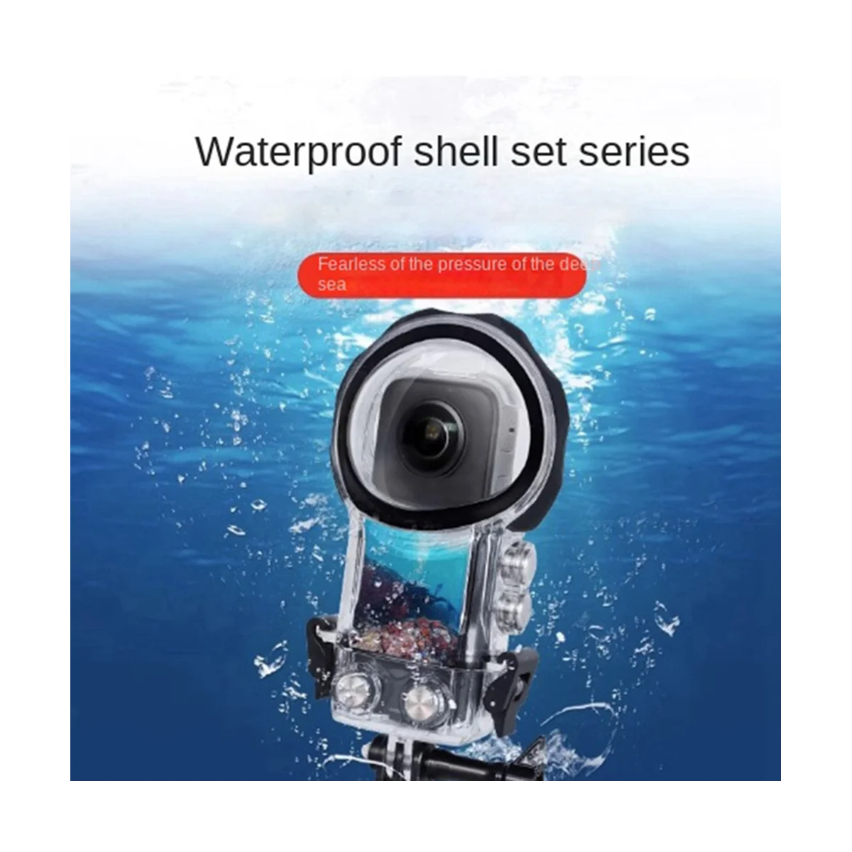 Geeignet für insta360x3 Tauch schale 50m Unterwasser schutzhülle Tauch schale Panorama Motion Kamera Zubehör