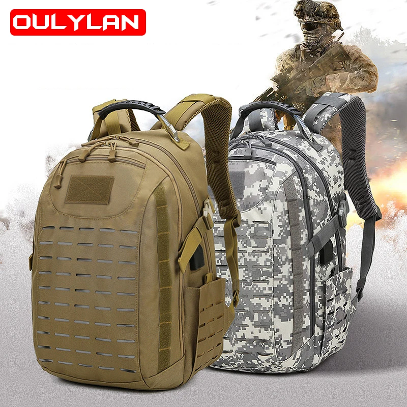 

Multifunctional Tactical Backpack Men Fashion City Computer Bag Outdoor Travel Rucksack Camping Hhiking PVC Waterproof