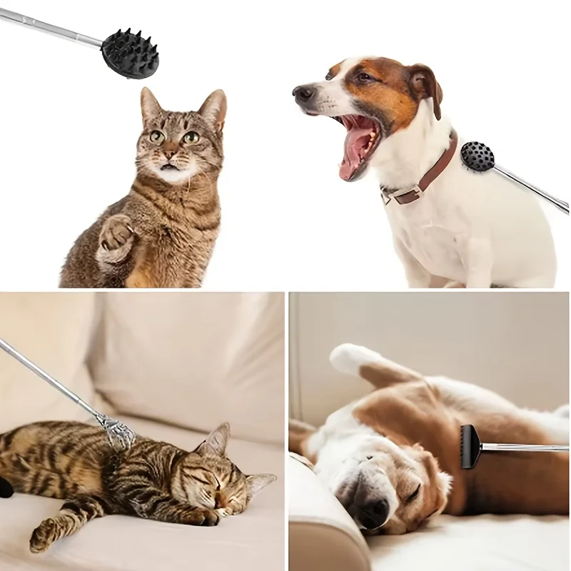 Retractable Cactus-Shaped Back Scratcher with 1/4 and 1/2 Retractable Spikes - Heavy-Duty Pvc Itch-Relief Stick, Suitable for Both Men and Women, One-Handed Operation, Adjustable Length, Portable Back Massager, Suitable for Bed, Sofa, Travel - Durable Cactus-Shaped Design view 6