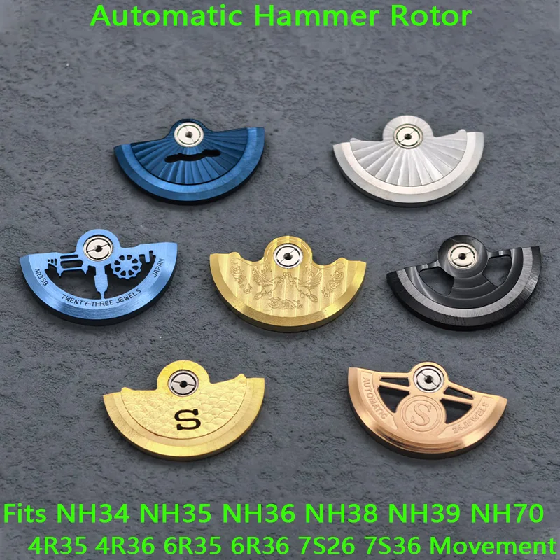 

Custom NH35 NH36 Movement Rotor Oscillating Weight Rotor Fits NH34 NH35 NH36 NH38 NH39 4R 6R 7S26 Movement Watch Repair Rotor
