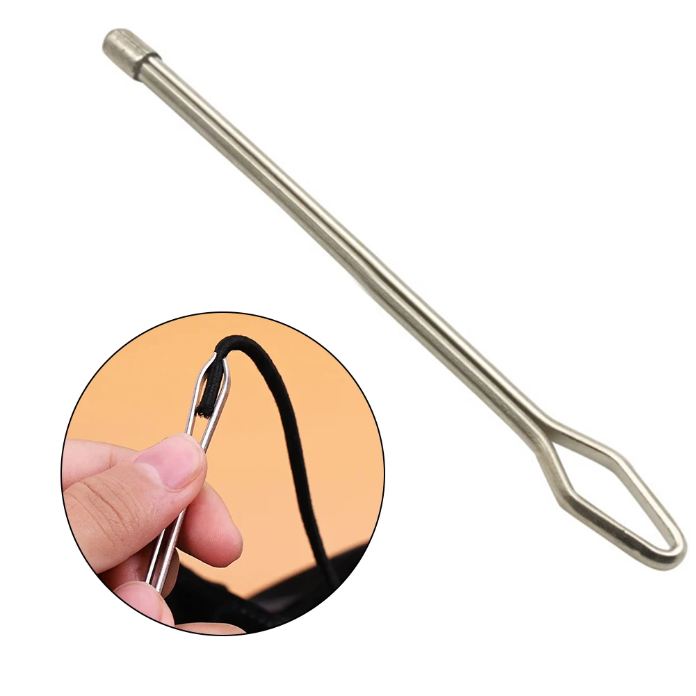 ماكينة إبرة ذات شريط مرن مدمج كما هو موضح، جهاز خيوط بشريط مطاطي مريح للخياطة المدمجة #6