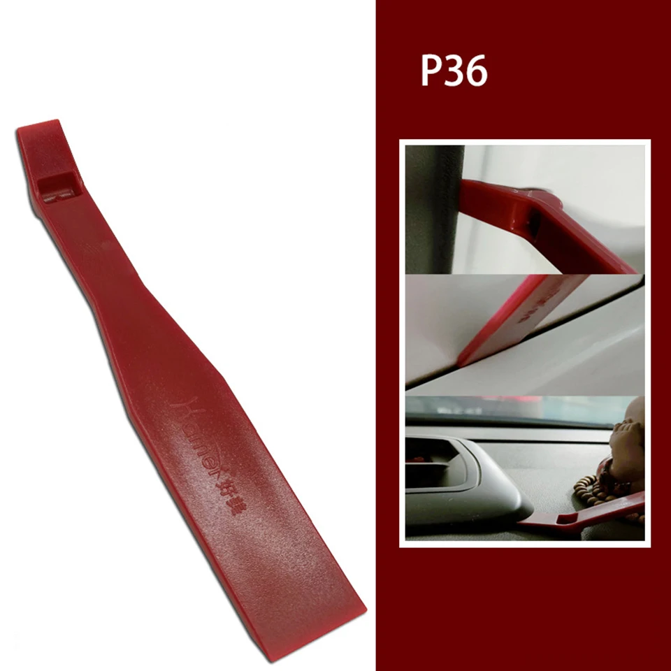 High Quality Car Trim Removal Tool Door Panel Fastener Auto Dashboard Plastic Tools Red P36