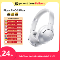 Picun ANC-05MAX Noise Cancelling Headphones ANC Bluetooth 5.4 Low Latency Wireless Headset ENC HD Mic HIFI Foldable APP Control