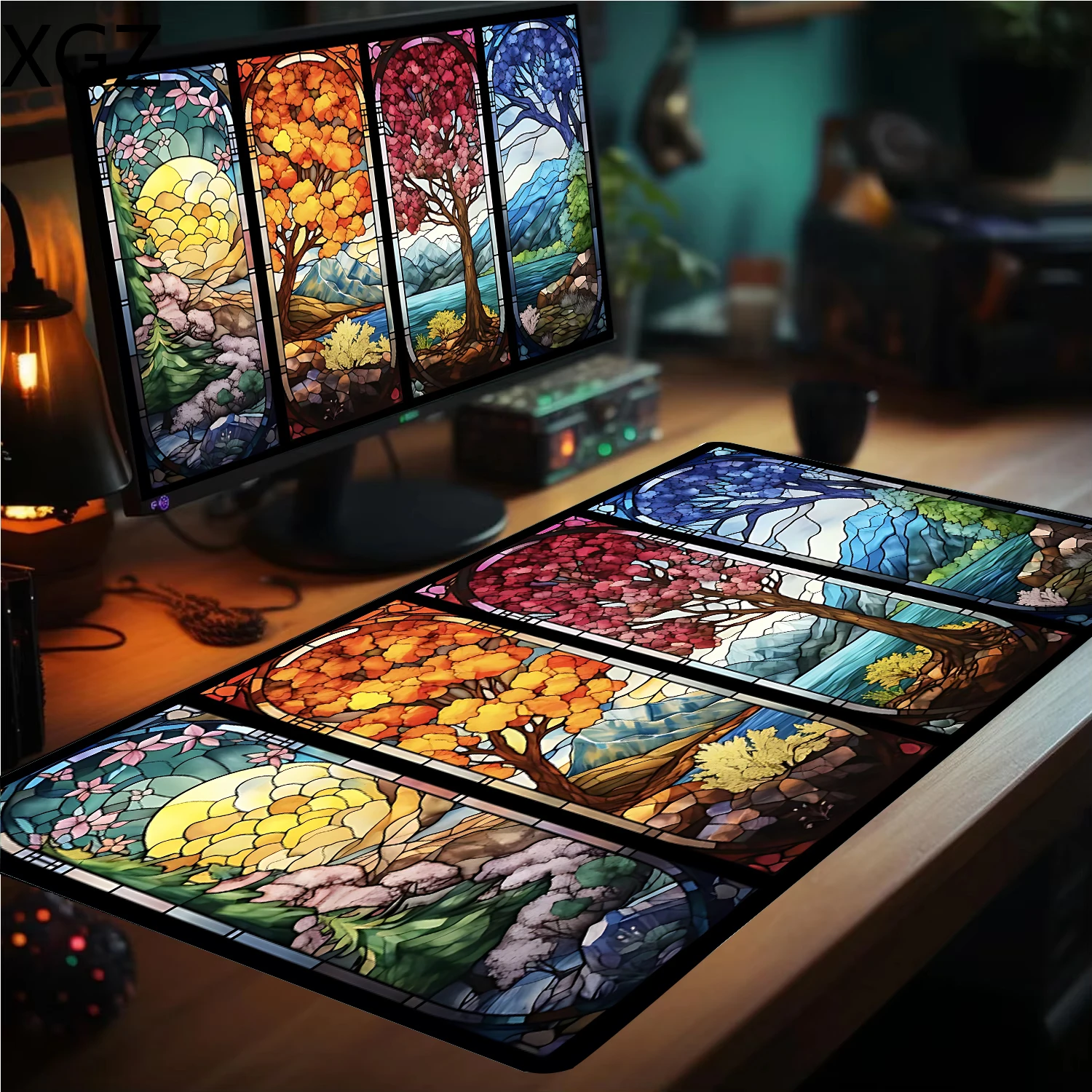 New Magic Party MTG Gaming Mouse Pad TCG CCG Trading Card Gaming Table Pad with Rule Area Anti slip and Washable