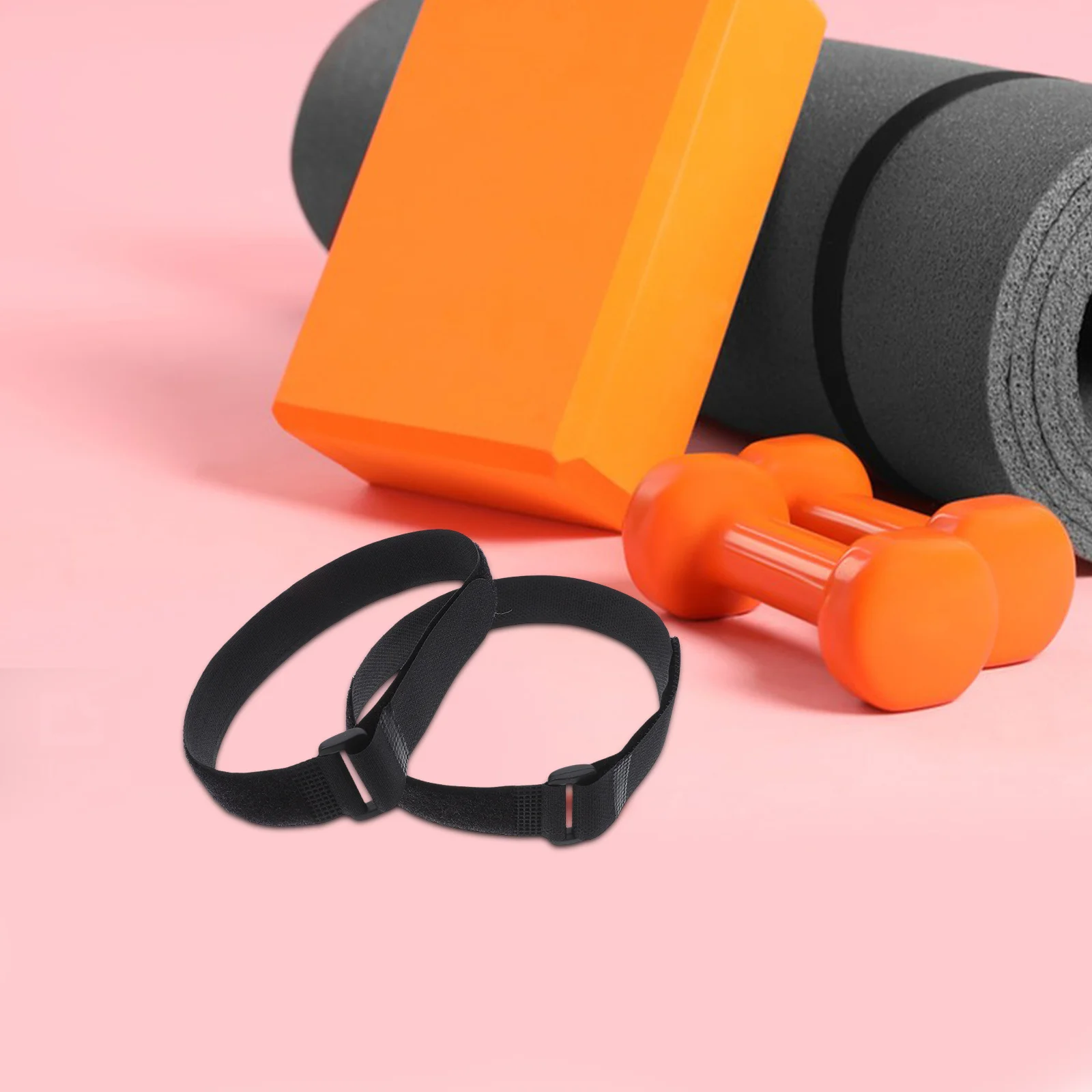 

12PCS Yoga Mat Straps 25x400mm Black Nylon Buckle Adjustable Carrying Sling Belt for Storage Portable Mat Carrier