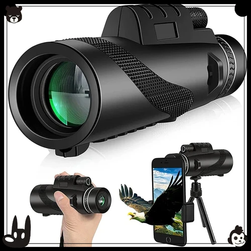 Telescopio monocular HD 80X100 de alta potencia: perfecto para caza, camping, viajes y observación de estrellas al aire libre