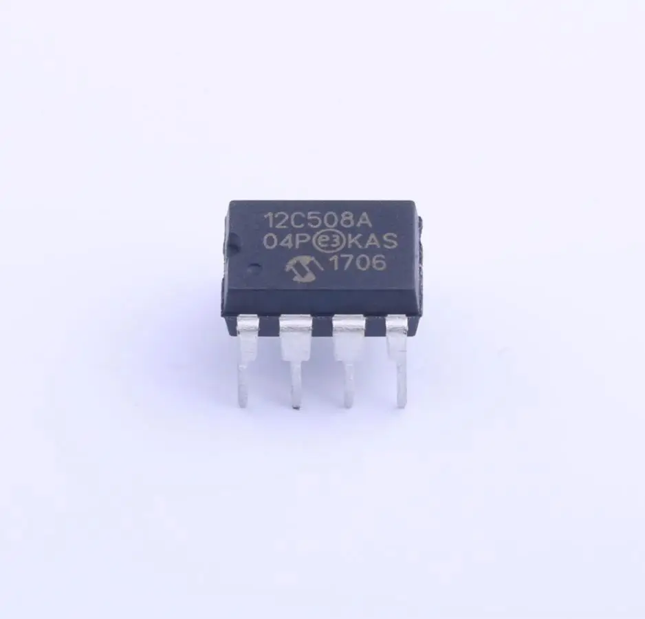 MCU 8-Bit PIC12 PIC RISC 768Byte EPROM 3.3V/5V 8-Pin PDIP Tube - Rail/Tube PIC12C508A-04/P