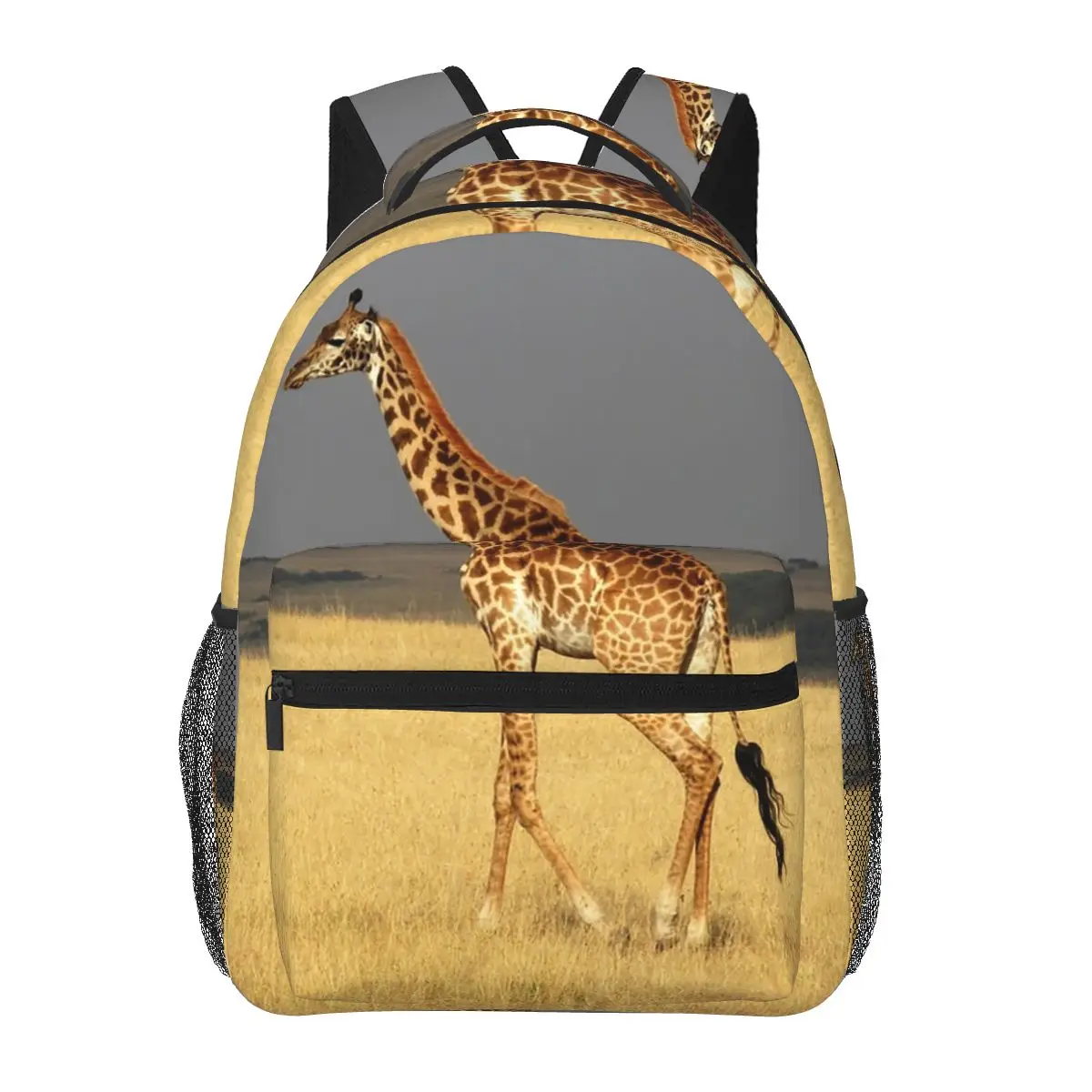 Giraffe Full Body Africa African Animals Backpacks Boys Girls Bookbag Students Travel Rucksack Shoulder Bag Large Capacity