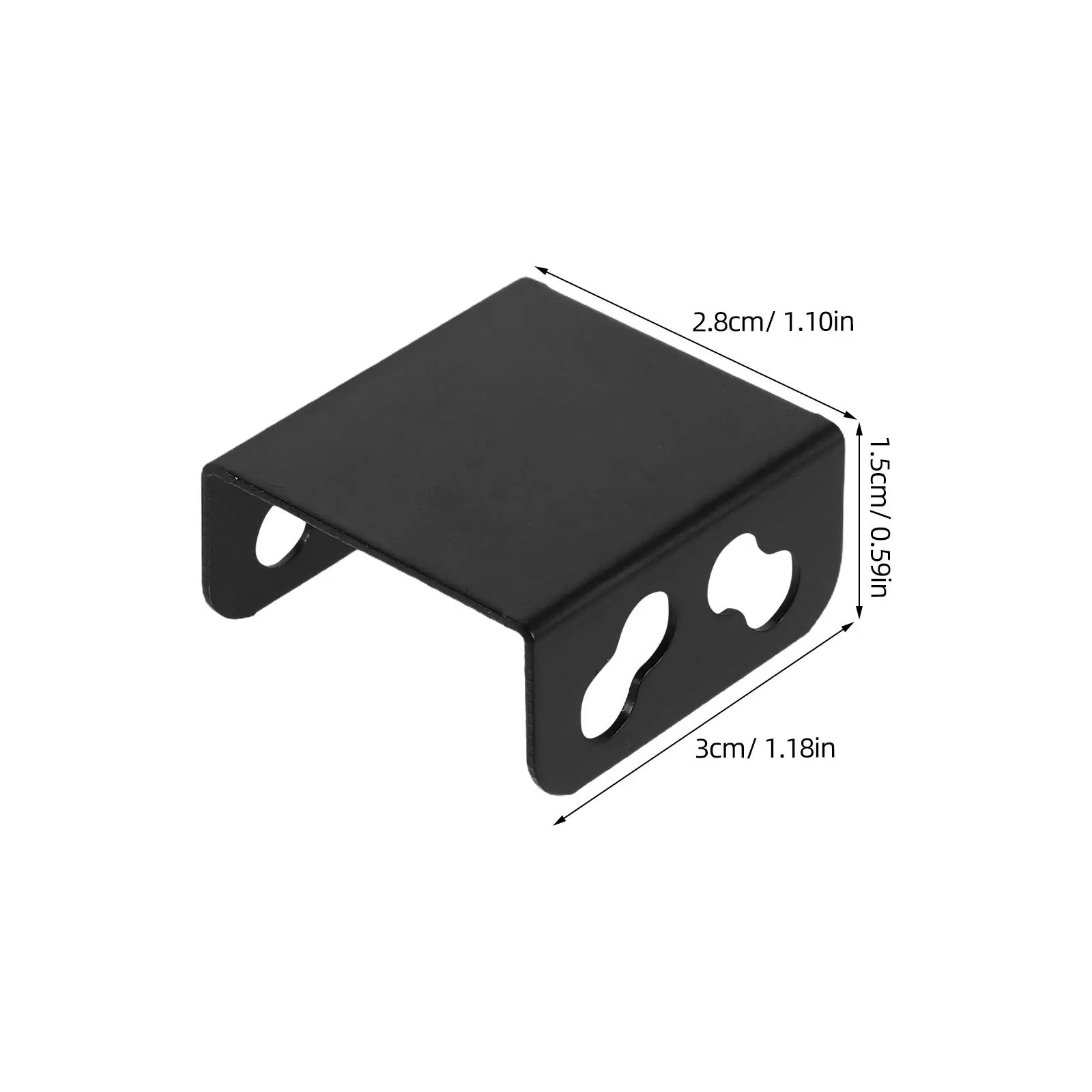 10pcs Black Dual Fan Mount Rack For Computer Cooling Case Support Bracket Parallel Connection Buckle Diy Gpu Cpu Radiator Holder