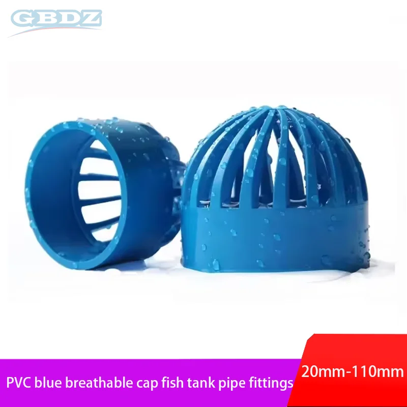 White/Blue/Grey PVC Round Air Duct Vent Cover Breathable Cap Net Fish Tank Gutter Guard Mesh Water Hose Filter Pipe Connector