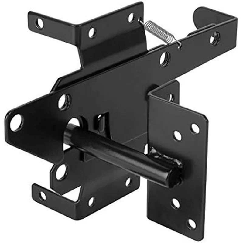 APPLIA-Quick Pin Door Bolt Automatic Latch Gate Lock Post Mount Self-Locking Bolts Accessories Included
