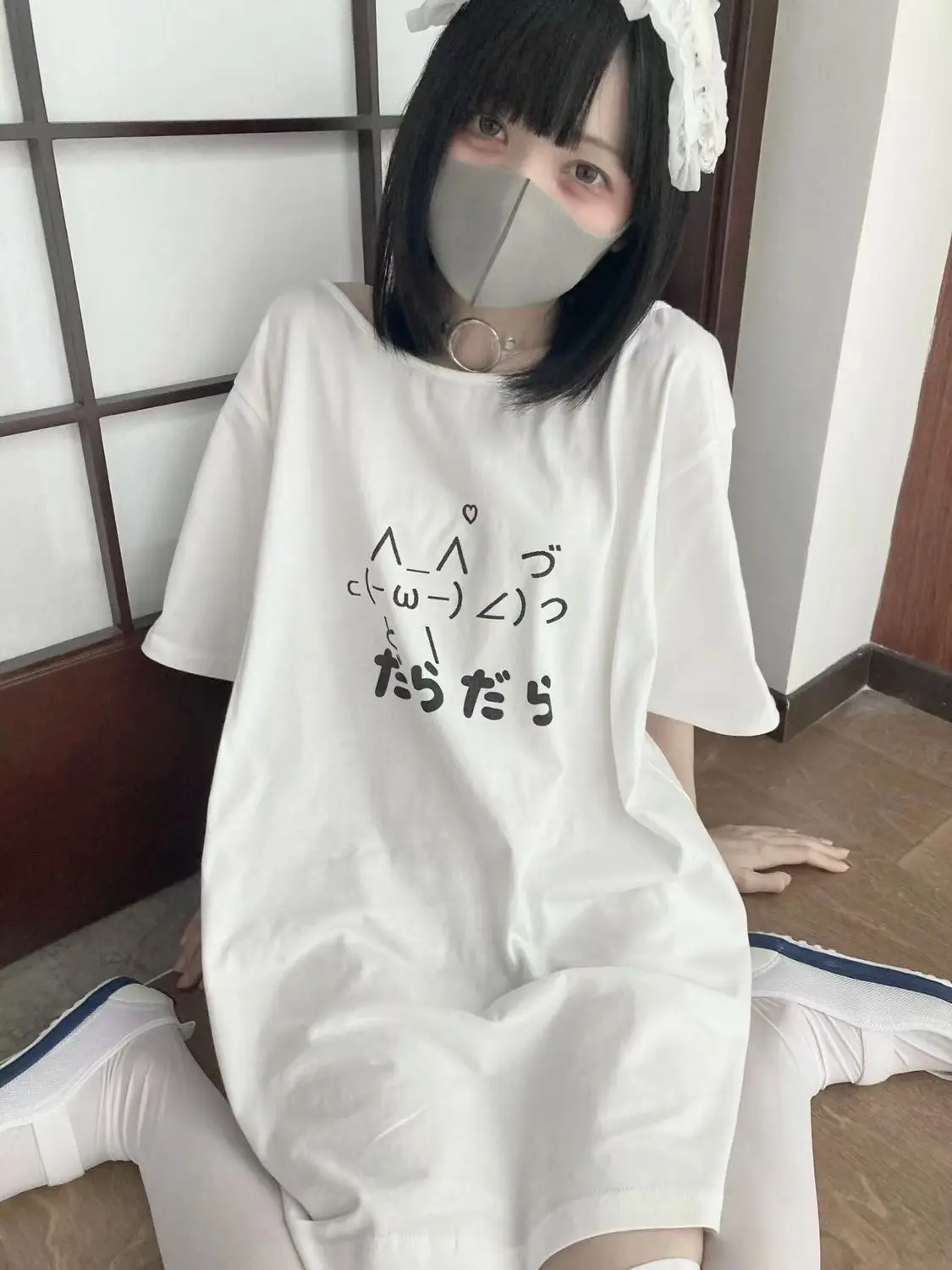 Japanese cute white T-shirt summer new lazy style fashionable short sleeved top