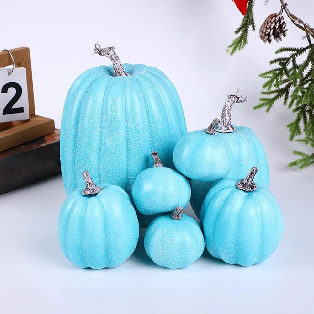 

Artificial Pumpkin Set Waterproof Pumpkin Ornaments Fall Harvest Decor Set Artificial Pumpkins for Farmhouse Centerpiece