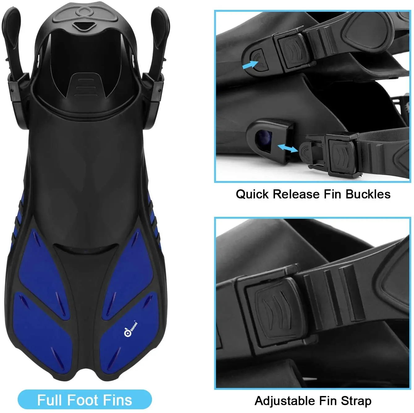 6-in-1 Snorkeling Suit, Convenient Adult Diving Equipment with Splash-Proof Snorkel