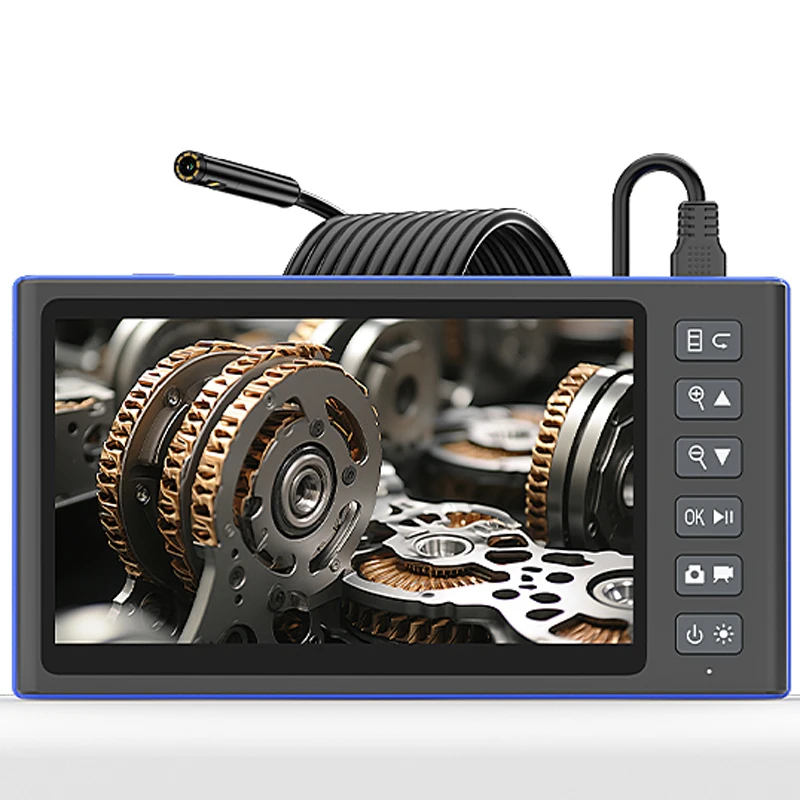 7-дюймовый IPS-экран, бороскоп со съемной конструкцией, двойной объектив, 8 мм HD1080P, промышленная эндоскопическая камера для осмотра трубопроводов, автомобильной канализации