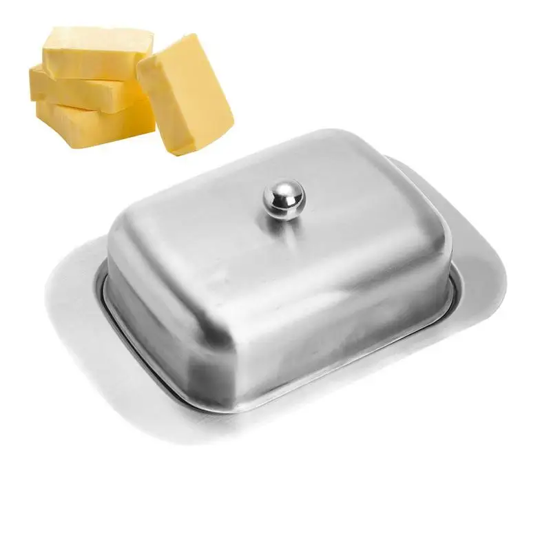 Butter Cutting Storage Box Transparent Butter Container Household Kitchen Baking Cheese Keeper Tray With Lid For Refrigerator