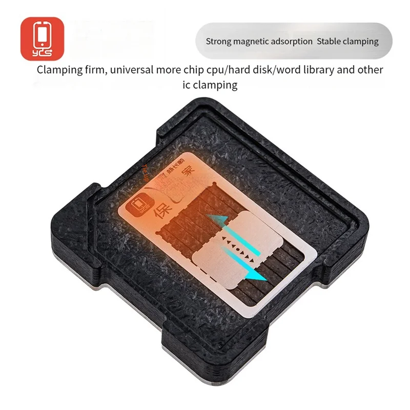 YCS Mini BGA Chip IC Planting Tin Platform Set voor mobiele telefoon CPU Magnetisch magneetplatform BGA Reballing Station