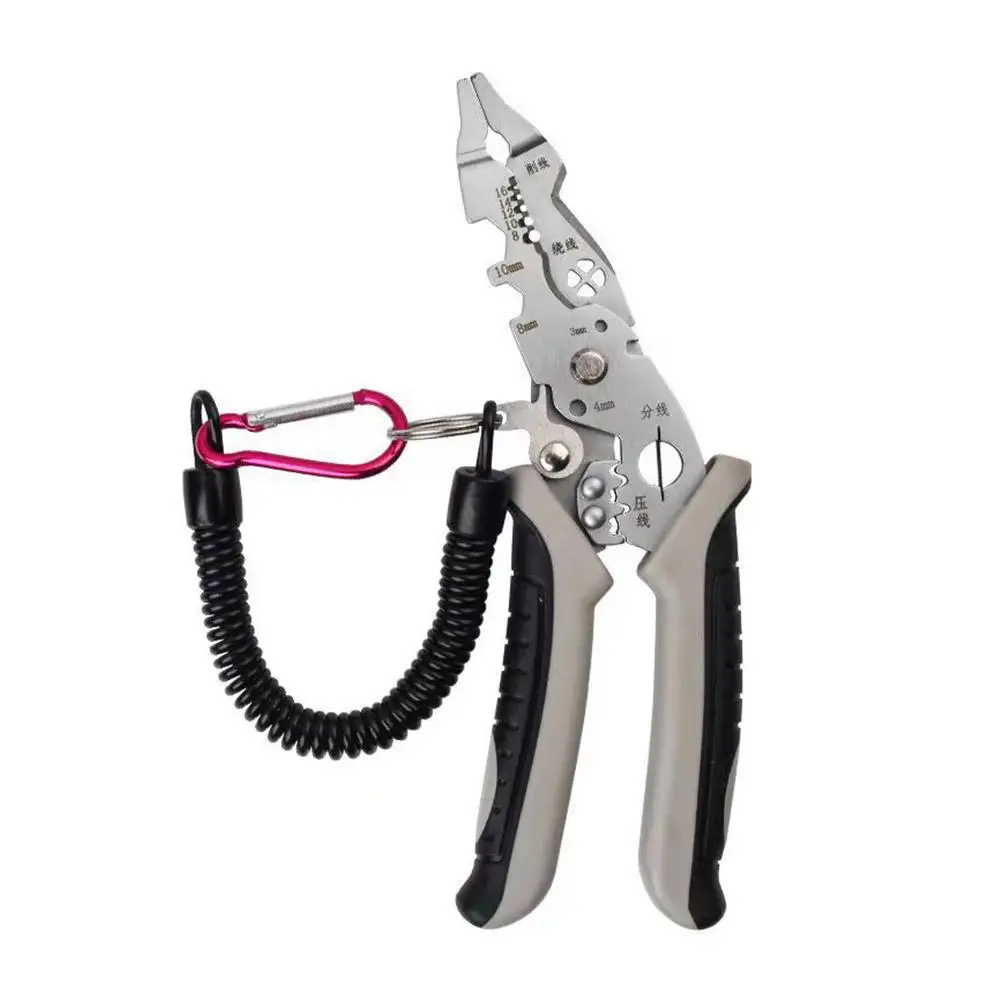 Thread Cutting Pliers Big Eagle Mouth Elbow Multi Functional Stripping Peeling Electrician Line Specific Split Wire G2C7