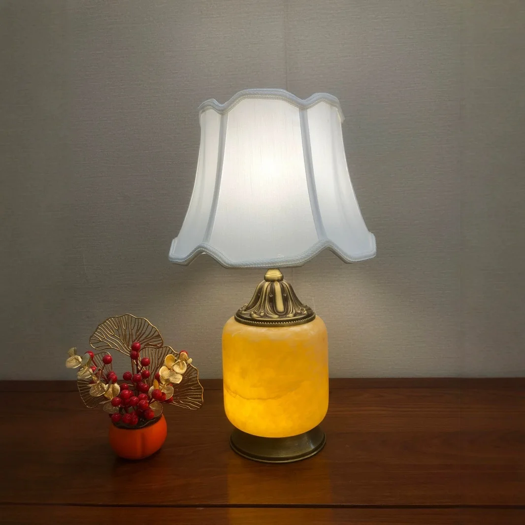 Lampada decorativa da comodino americana semplice per camera da letto