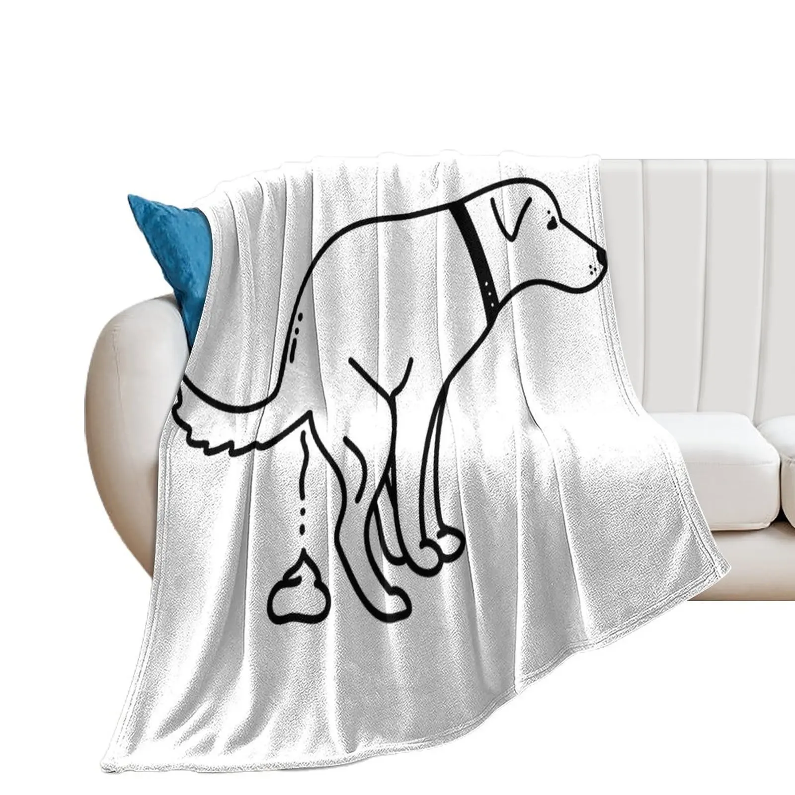 

Dogs Pooping Throw Blanket Single Extra Large Throw Heavy Hair Blankets