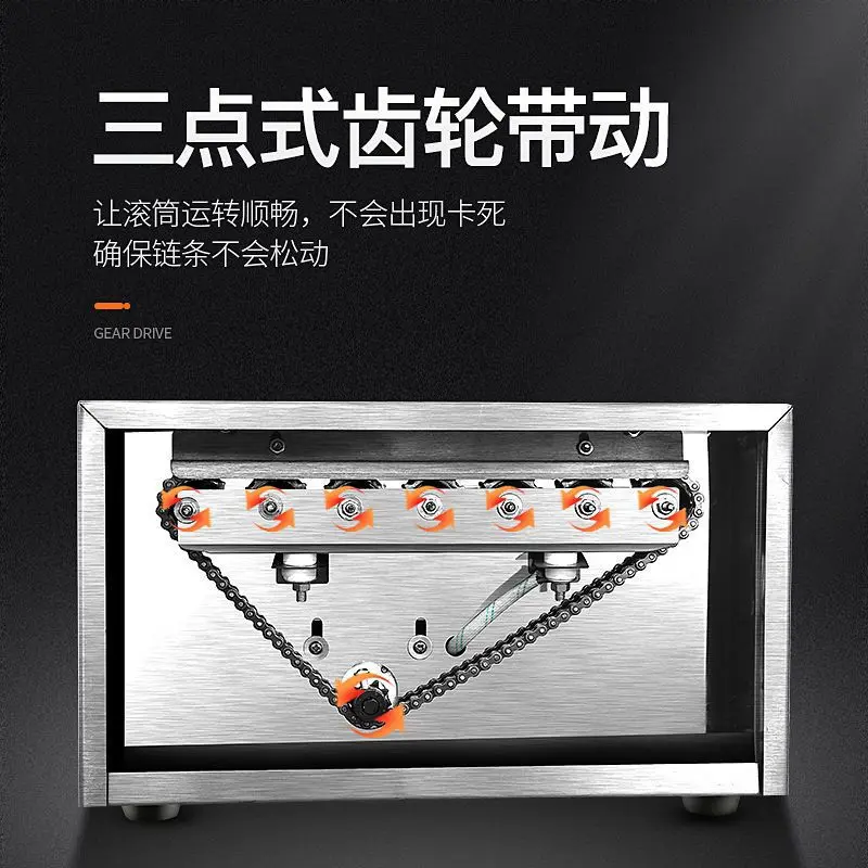 Máquina comercial de salsicha pequena, máquina de salsicha de presunto grelhado, temperatura constante automática de mesa