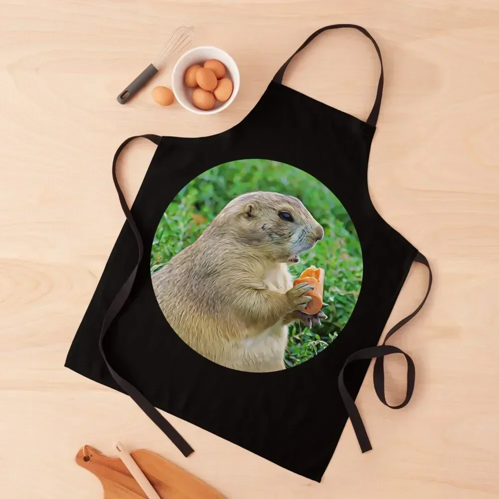 

Gopher Portrait Apron for women with pocket Kitchen Front For Kitchen Women Apron