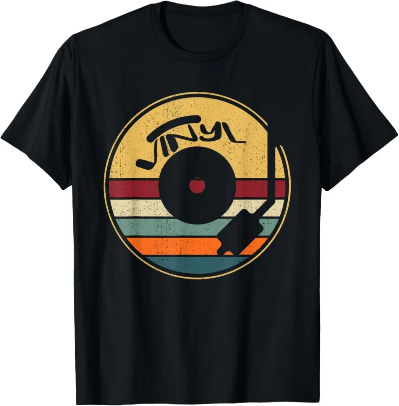 Retro Vinyl Record Vintage Vinyls LP Record T-Shirt Retro Men's T Shirt Woman Shirt Funny Tape Tees Vintage  Cassette Shirts