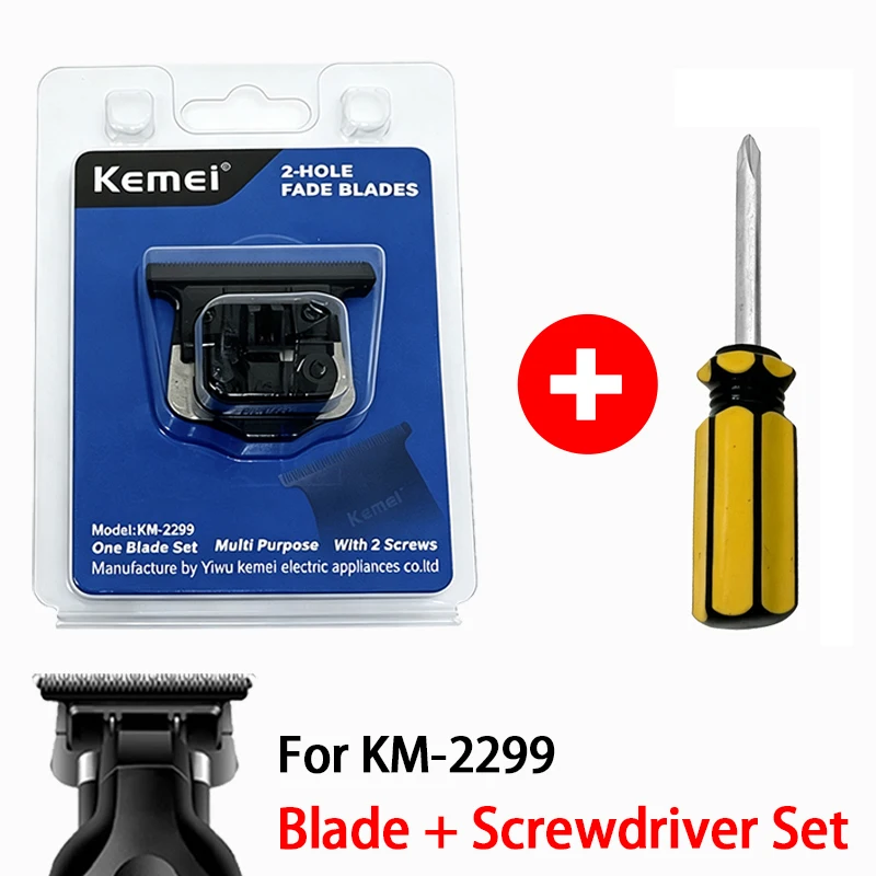 Kemei KM-2299 Original Replacement Blade Hair Clipper Blade Cutter Head For Hair Trimmer Cutting Knife Head Parts Accessories