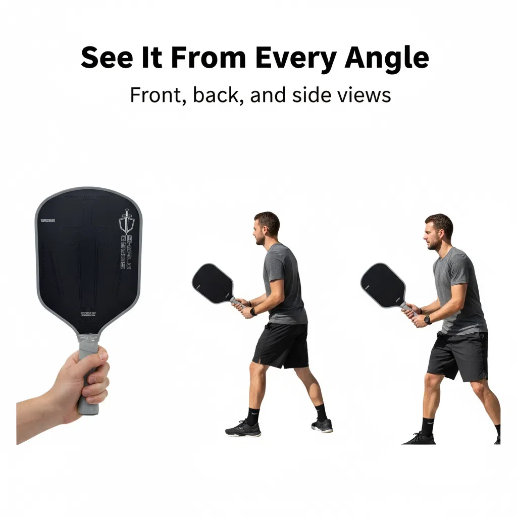 SONGYI SWORD&SHIELD استنساخ J2NF رغوة الأساسية T700 ألياف الكربون Pickleball مجداف تشكيل حراري متكامل متين مقاوم للصدمات #4