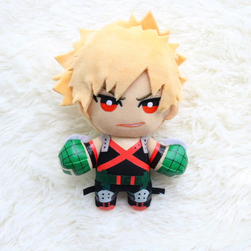 15CM My Hero Academia Anime Izuku Midoriya Katsuki Bakugou Shouto Todoroki pluszowy wisiorek zabawka miękka pluszowa lalka prezent