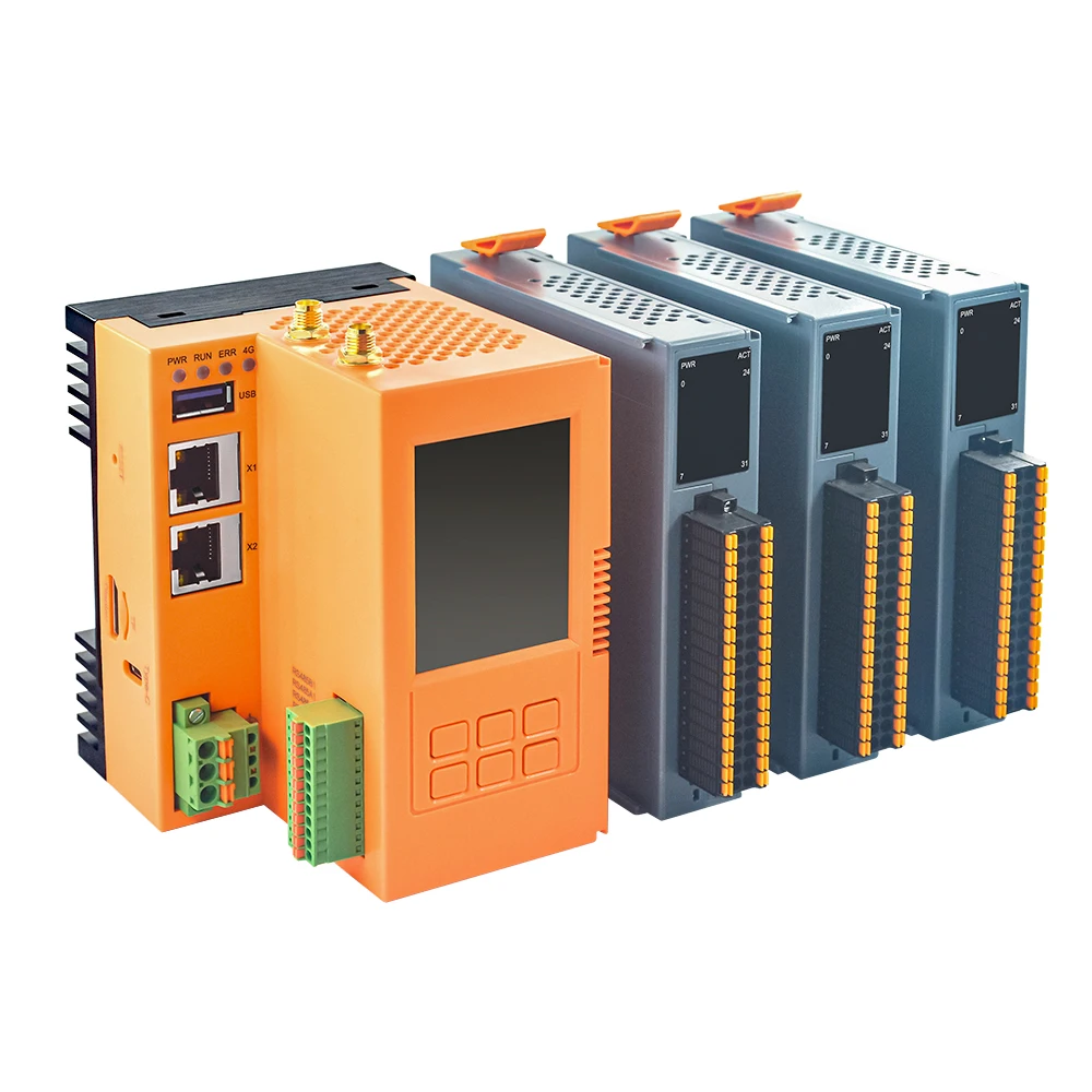 Rugged Fanless Edge Computing Controller Raspberry Pi CM5 PLC IO Expandable RS485 Communication Industrial IoT PLC Programming