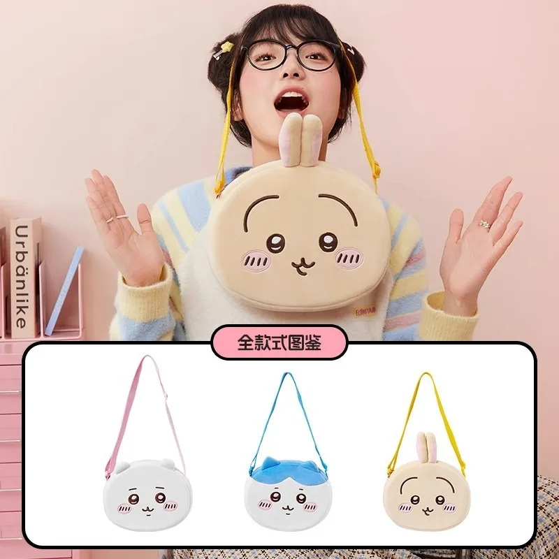 Hot New Cute Anime Chiikawa Plush Crossbody Bag Hachiware Usagi Cute Shoulder Bag Soft Messenger Bag for Daily Use Gifts
